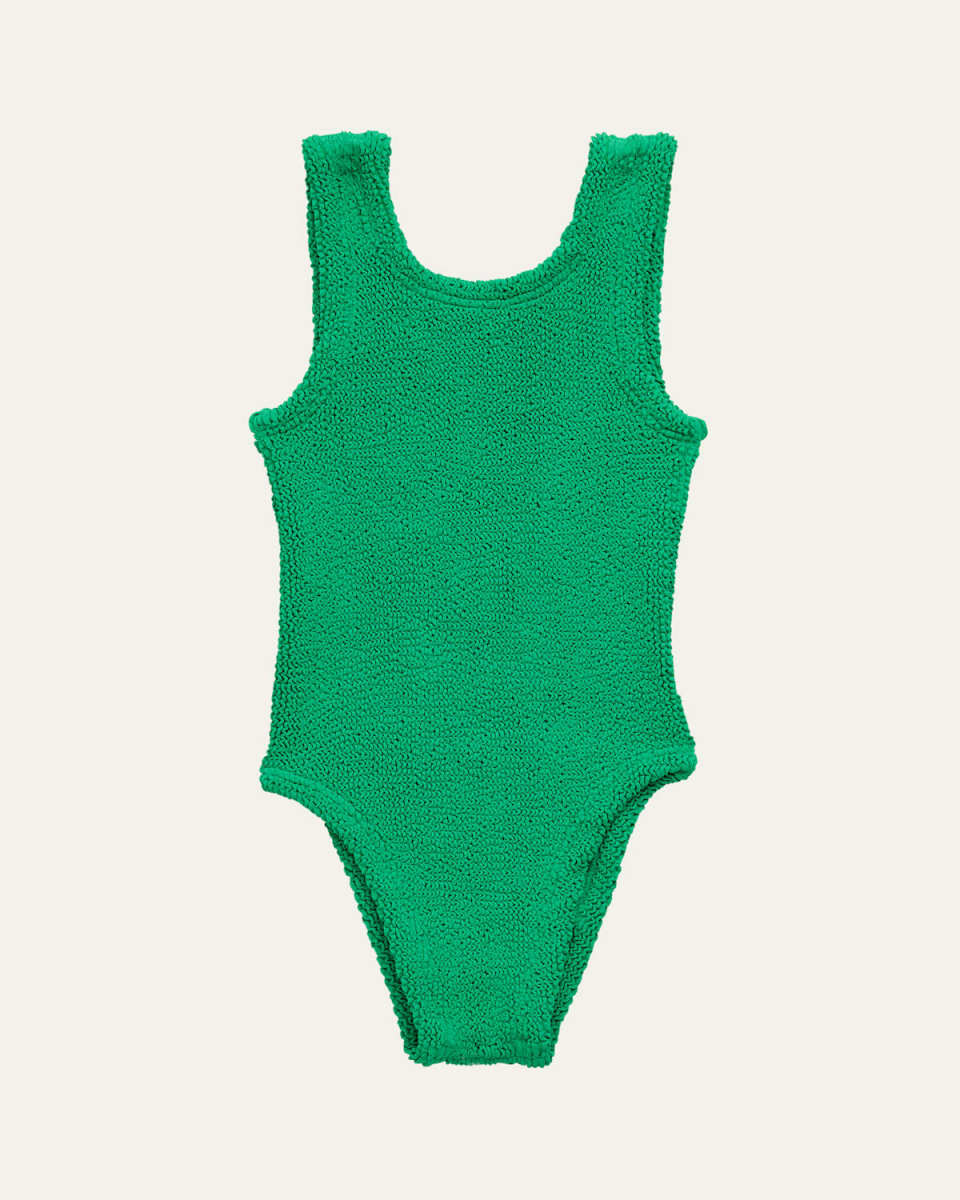 Girl's Textured One-Piece Swimsuit, OS